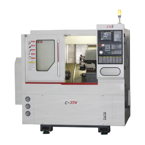 C-35W Fábrica Atacado Slant Bed CNC Metal Lathe Machine Tool Turret Tailstock CNC Lathe Machine 2 Axis Line Rail Slant Bed
