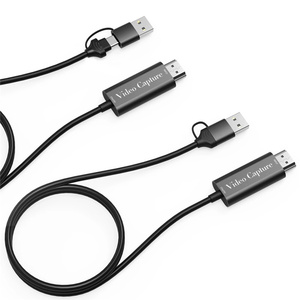 Portable HDTV Video Capture Card USB A/C Video Grabber with 2M <strong>Cable</strong> for PC Game Camera Recording Live Streaming - Product Image 2