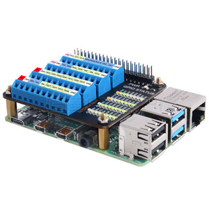 GeeekPi Raspberry Pi GPIO Tornillo Terminal Hat Placa de expansión con Micro Led para Raspberry Pi 5/4B / 3B + / 3B / Zero W