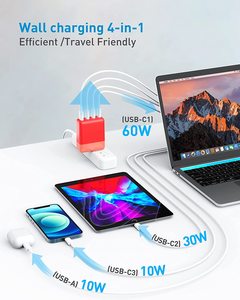 IDMIX 100W USB C Wall <strong>Charger</strong> 4-Port PD USB Power Adapter GaN USB C <strong>Charger</strong> Fast Charging Station - Product Image 4