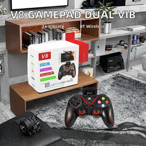 V8 rung kép không dây BT Gamepad Android/IOS/PC/TV tương thích cho bảng điều khiển gia đình & thiết bị di động - Product Image 2