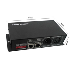3 канала RGB контройлер с управлением DMX декодер с регулируемой яркостью DMX 512 Декодер контроллер для сценического освещения - Product Image 5