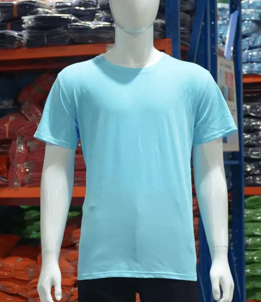 Großhandel Sublimation 100% Polyester Baumwolle US-Größe leere Polyester T-Shirts Sublimation T-Shirts einfache benutzer definierte Druck