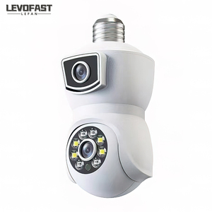 Doppia lente 2 mp2mp lampadina CCTV fotocamera soffitto montaggio luce di potenza senza fili telecamera di sicurezza 360 gradi Wifi IP di rete PTZ Camera - Product Image 5