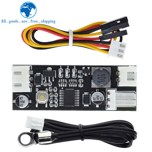 TZT DC <strong>12V</strong> <strong>PWM</strong> <strong>Speed</strong> <strong>Controller</strong> Fan <strong>Speed</strong> Governor 2-3 Wire Computer <strong>Temperature</strong> control Switch for PC CPU Cooler Fan Alarm - Product Image 3