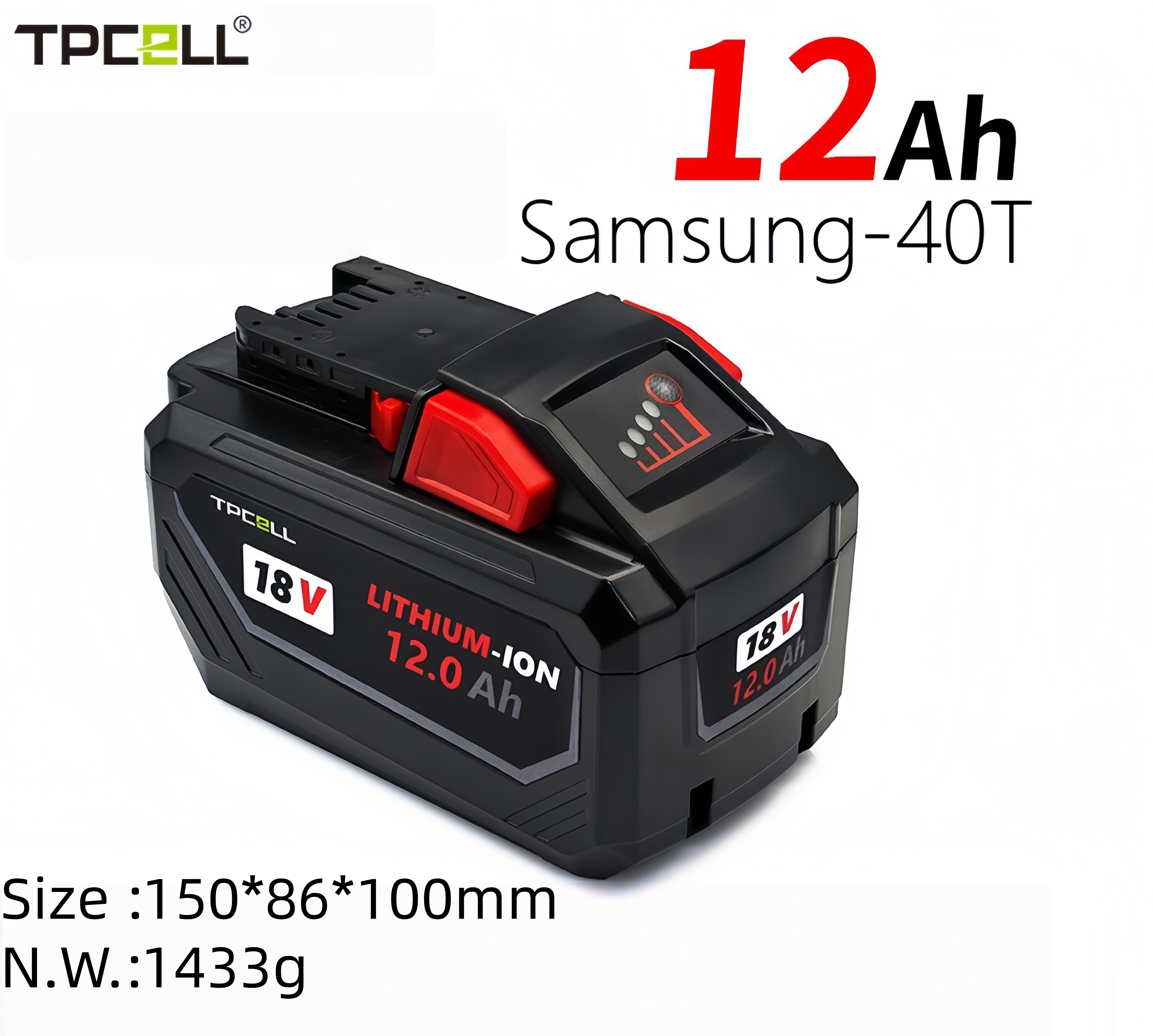 Para Milwaukee 12AH M18120Pro