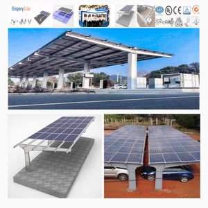 Thép carbon năng lượng mặt trời carport không thấm nước gắn hệ thống thương mại thép cột duy nhất đậu xe khung tùy chỉnh - Product Image 6