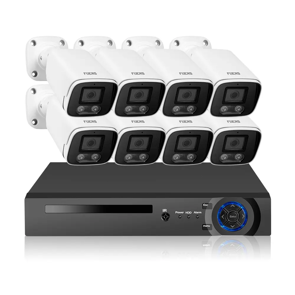 KERUI gözetim CCTV 4MP açık kameralar NVR sistemi POE kameralar NVR güvenlik sistemi POE ağ kamerası kiti 8CH yüz kayıt