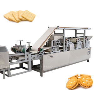 Quy mô nhỏ làm bánh quy Máy Cracker làm cho dây chuyền sản xuất mè đào sắc nét Biscuit máy - Product Image 4