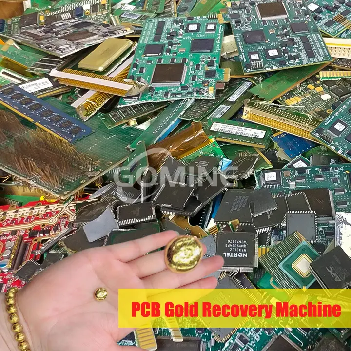 E atık PCB değerli Metal geri dönüşüm makinası devre kartları IC cips altın kurtarma makinesi