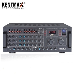 Pantalla LED Digital Audio AMP Controlador de audio Mesa 2 canales con amplificador mezclador de potencia de entrada USB SD - Product Image 2