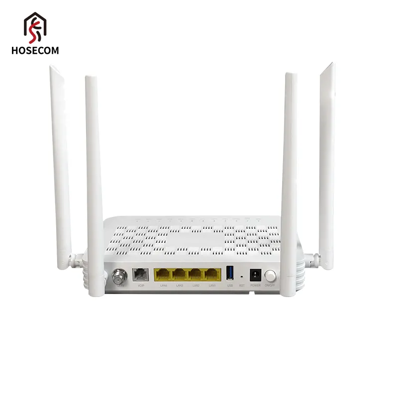 FTTH 4GE VOIP CATV GPon EPon डुअल मोड एडेप्टिव XPon ONU ONT AX3000 वाईफ़ाई वायरलेस राउटर फाइबर मॉडेम USB3.0 के साथ