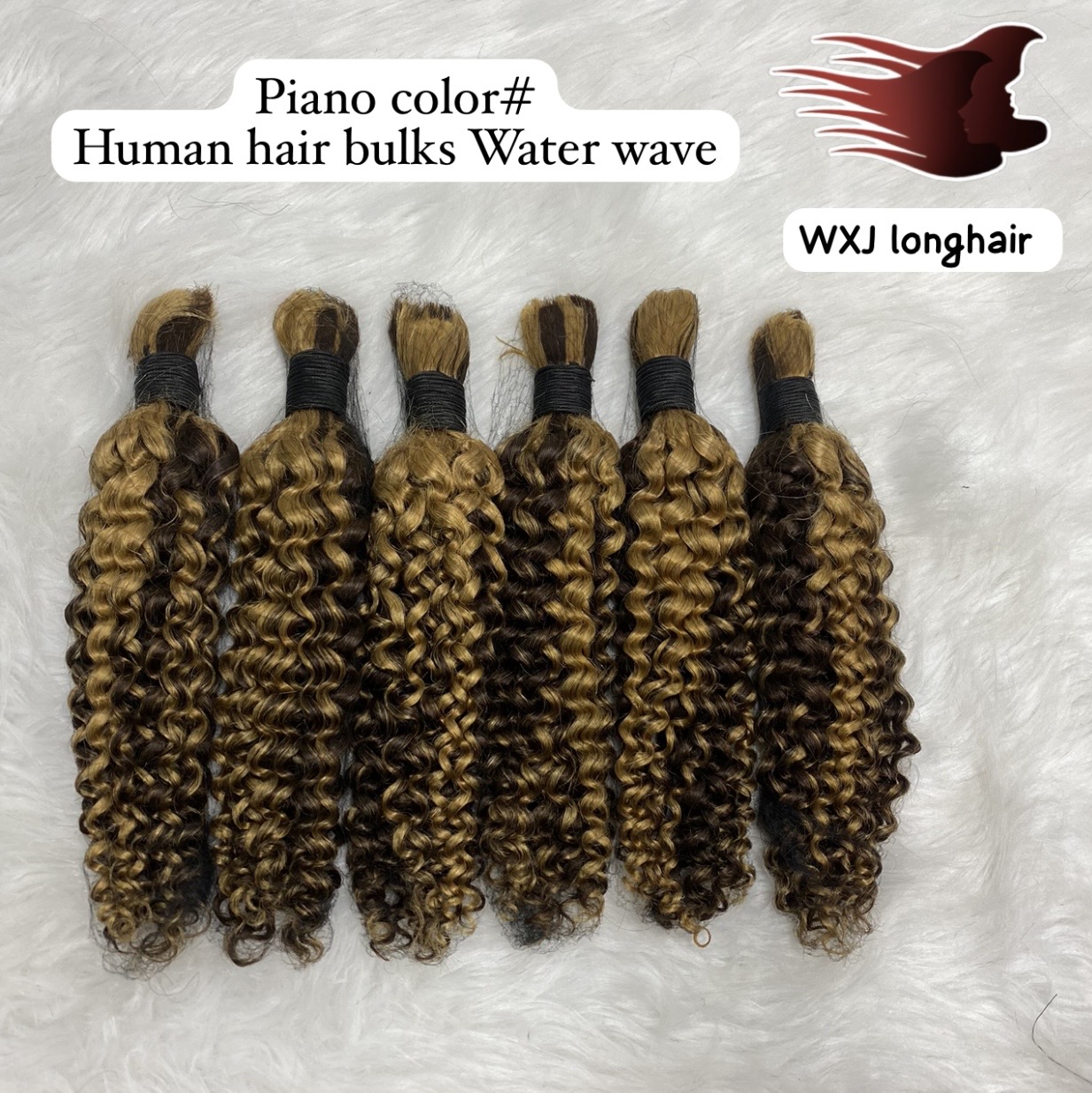 Onda d'acqua vergine alla rinfusa dei capelli