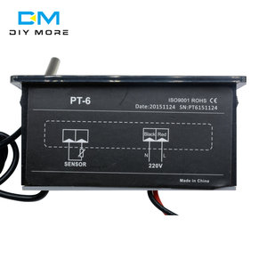 PT-6 -40 ~ 110C termometro digitale per auto misuratore di temperatura del veicolo Monitor AC 220V termometro automobilistico con sensore NTC da 2m