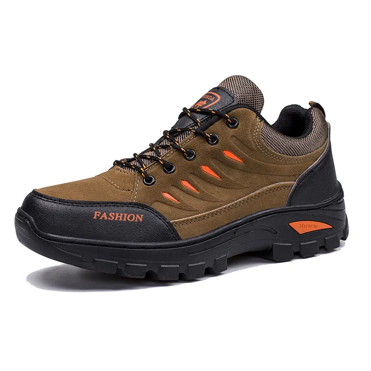 Vente en gros de chaussures de randonnée confortables et imperméables de grande taille pour sport de montagne, chasse, trekking, hommes