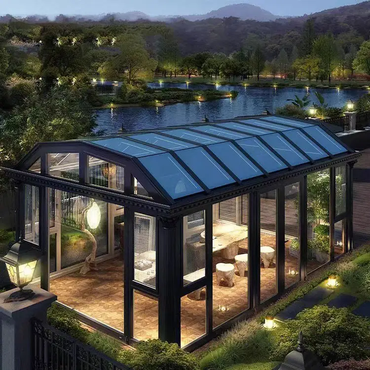 Clôture en aluminium toutes saisons de patio de cadre/véranda de toit en verre de jardin