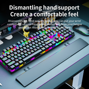 GK515-PRO 104 Keys RGB Backlit USB Wired Fashionable Mechanical <strong>Keyboard</strong> for PC <strong>Computer</strong> Games Office <strong>Learning</strong> Teclado Mecanico - Product Image 5