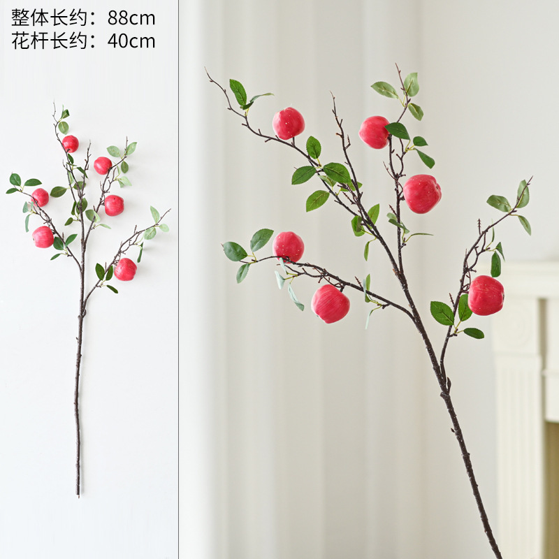 แอปเปิ้ลจำลอง 6 หัว สีชมพูเข้ม
