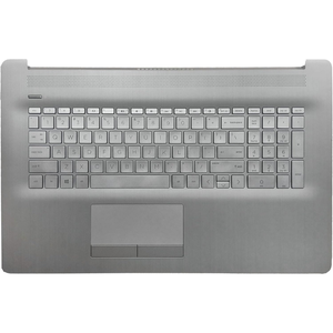 Tương thích máy tính xách tay trên trường hợp palmrest cho <span class=keywords><strong>HP</strong></span> 17-ca 17z-ca, <span class=keywords><strong>HP</strong></span> 17-ca1031dx 17z-ca300 L92785-001 Backlit Bàn phím Touchpad (Bạc) - Product Image 1