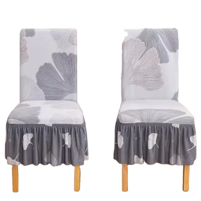 2024 Hot-selling removable chair cover printed dining chair seat cover for restaurants