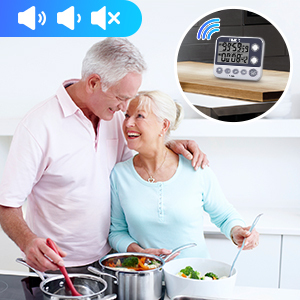 ABS пластиковый цифровой двухканальный кулинарный таймер для кухни с магнитом - Product Image 2