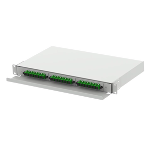 SC tipo 1U 24 puertos UPC Panel de conexión de fibra óptica pulida LC FTTX red ODF Telecom modelo FTTH Splitter equipo de fibra óptica - Product Image 3