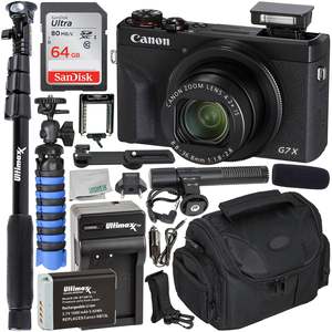 Power_Shot G7X Mark IIIデジタルカメラ4.2x光学ズームレンズ付き (ブラック)