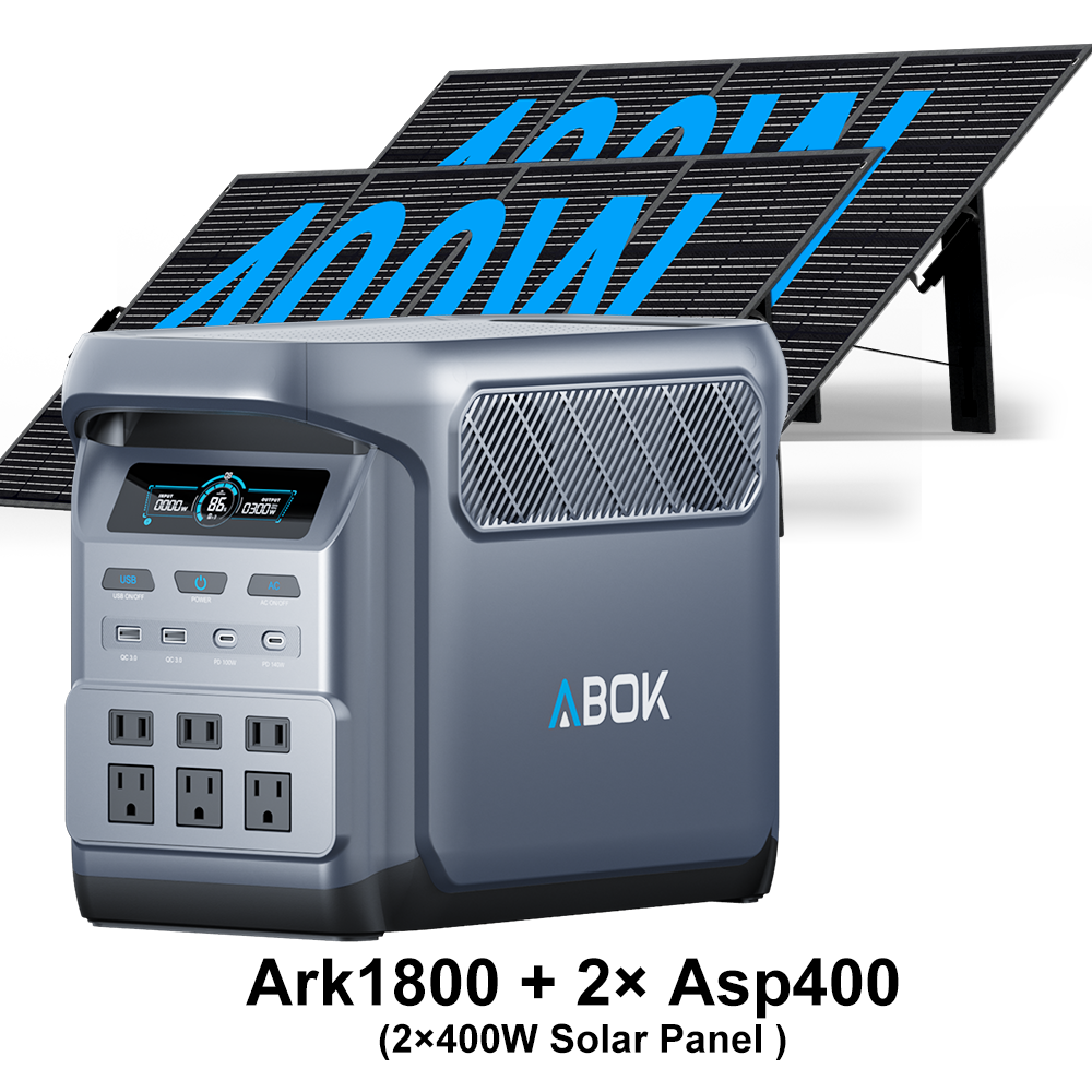 Ark1800 With 2 pc 400W Solar Panels