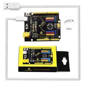Keyestudio PLUS scheda di controllo con cavo USB tipo C per Arduino U NO R3 scheda di sviluppo
