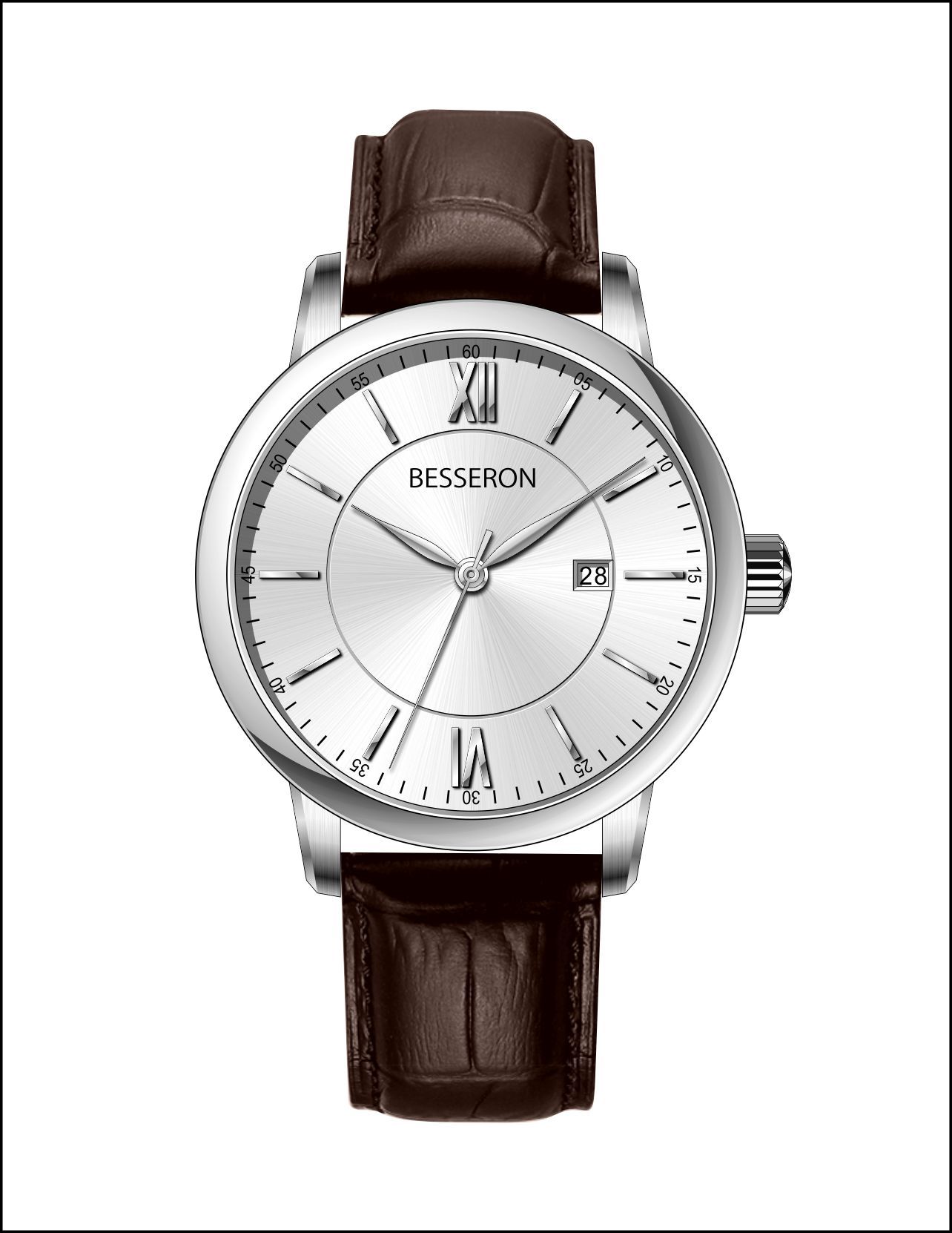 montre en cuir simple 09