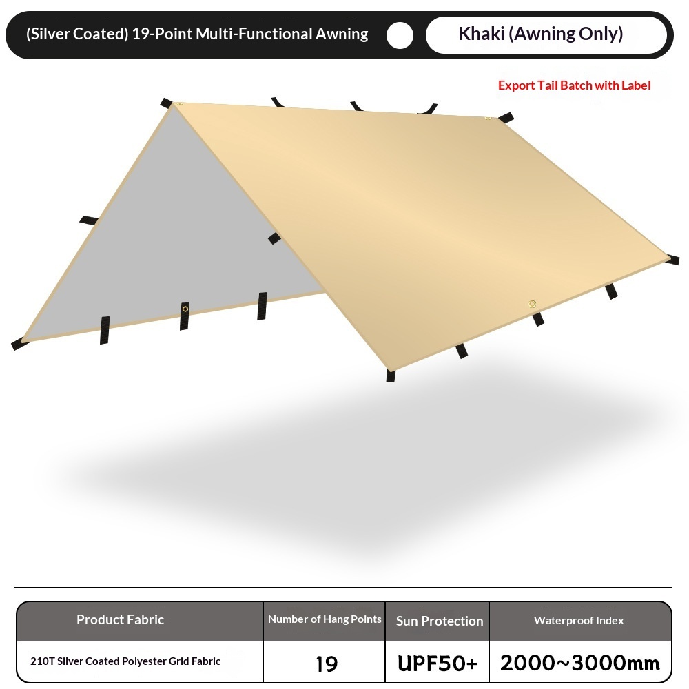 Export end-of-line with label Khaki Single Canopy