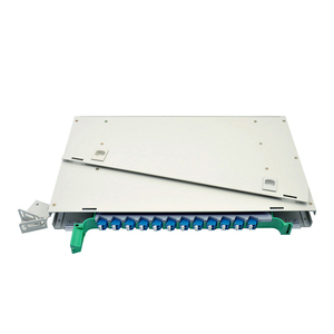 2025 Custom 12 Core Rack Mount Fiber Optic ODF Box 19 inch 12 24 Port ODF Networks Fiber <strong>Patch</strong> <strong>Panel</strong> <strong>with</strong> SC Square Opening - Product Image 1
