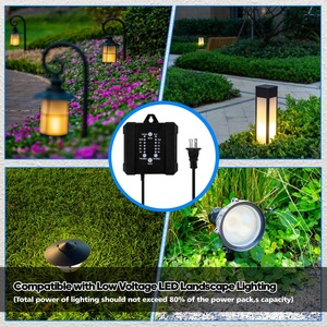 Trasformatore a bassa tensione per paesaggi all'aperto con controller di alimentazione del sensore fotocellula 12V DC per faretto per ponte paesaggistico - Product Image 5