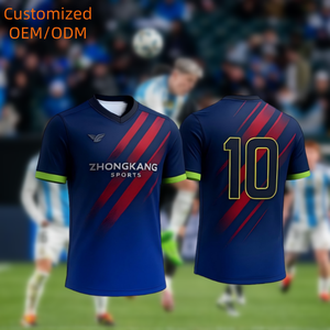 <span class=keywords><strong>2025</strong></span> 2026 bóng đá Jerseys Chất lượng cao tùy chỉnh 100% polyester thăng hoa maillot de chân bóng đá T-Shirts - Product Image 1