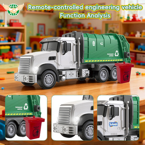 YF 4 Kênh RC Vệ sinh Xe Tải 1:14 RC Xe Tải Rác Đồ Chơi 27Mhz Điều Khiển Từ Xa Xe Ô Tô Đồ Chơi Với Ánh Sáng - Product Image 4