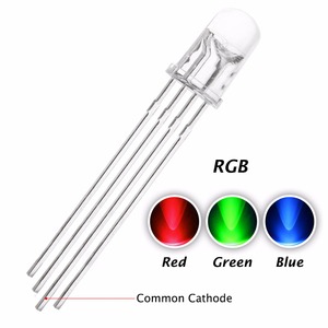 Multicolor 4Pin 5mm RGB <strong>Led</strong> Dip Diode Light Lamp Tricolor Round Common Anode <strong>LED</strong> 5 mm Light Emitting Diode - Product Image 2