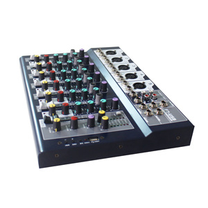 F Series 4/7 Channels Mixer <strong>Input</strong> With Delay DSP Effects MP3 USB <strong>bluetooth</strong> One <strong>Output</strong> and One Return Mixer PA - Product Image 6