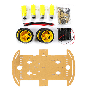 4WD Smart Robot Auto Chassis Kits TT Motor Rad drehzahl Encoder Batterie Box Smart Car Kit für Arduino DIY Smart Robot Car