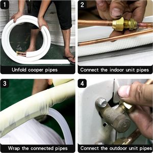 Cũng có giá điều hòa không khí đơn vị cách nhiệt ống đồng cài đặt Kit - Product Image 6