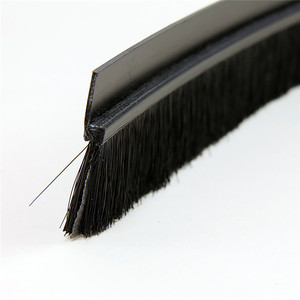 Perfis De Alumínio Cor Preta Porta Selo Faixa Escova Mohair Para Janela De Alumínio - Product Image 5