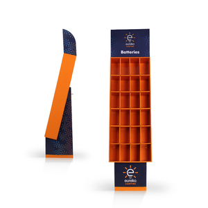 Dễ Dàng Lắp Ráp Tùy Chỉnh In Tông Carton Pop Up Display Stand Sản Phẩm Điện Tử Hiển Thị Các Tông Cho Pin - Product Image 2