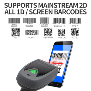 1D 2D Wired Auto Barcode Rubber Scanner Handheld <strong>QR</strong> <strong>Code</strong> Reader Usb <strong>Android</strong> <strong>IOS</strong> LINUX MAC Use X-760E - Product Image 2