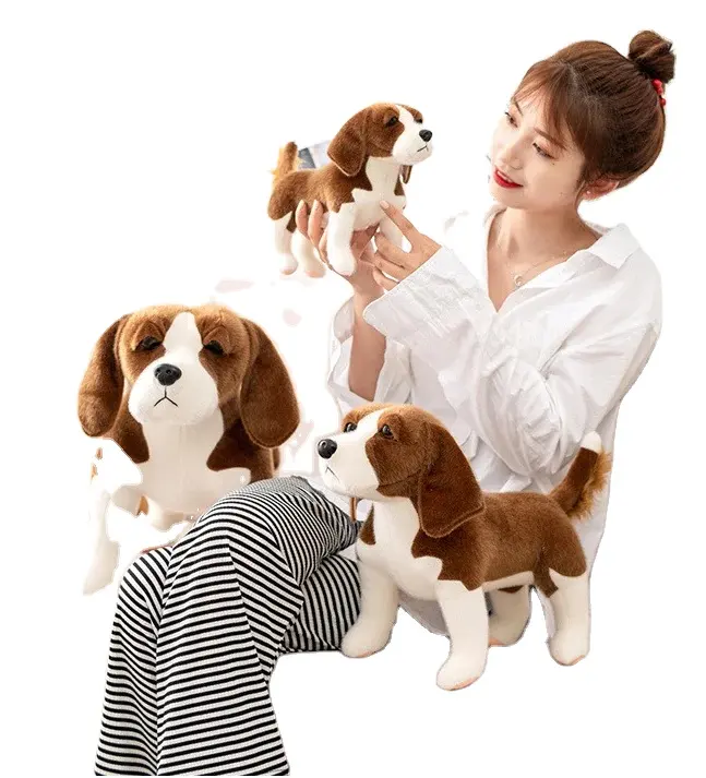 Cadeau d'anniversaire créatif mignon Shar Pei chien en peluche jouet réel dessin animé chiot poupée grande poupée oreiller