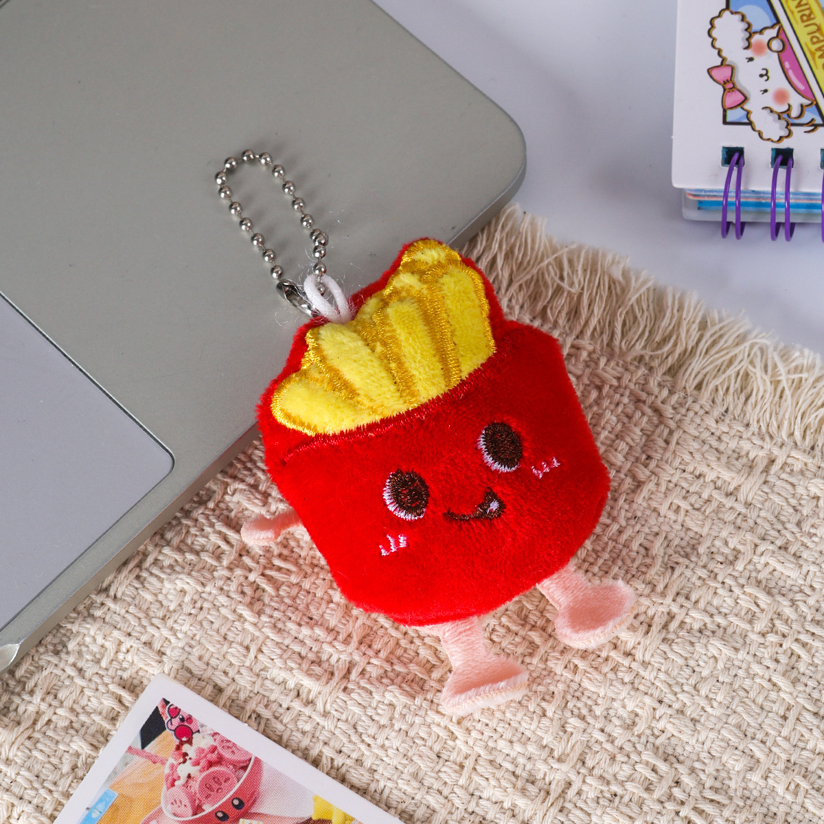 Yellow French Fries Bead Chain