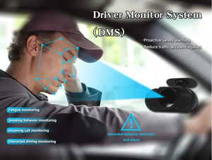 Ai DMS 1080P กล้องเตือนภัย A8ตรวจจับความเมื่อยล้าระบบอัจฉริยะสำหรับรถ taxicabs กล่องดำพฤติกรรมคนขับการตรวจจับความปลอดภัย - Product Image 5