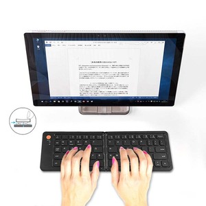 Mini teclado plegable ultrafino portátil recargable inalámbrico Blue tooth para iPad, ordenador portátil, teléfono inteligente para iOS y Android - Product Image 4