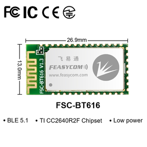 Feasycom FSC-BT616 6 pin <strong>Bluetooth</strong> 5.1 hc-12 <strong>Bluetooth</strong> Module data transmission bk8000l with MCU - Product Image 2