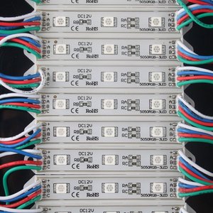 Лидер продаж, 3 светодиодов, декоративный свет, RGB модуль 5050 высокого люмена, предупреждающий светодиодный модуль освещения 12 В