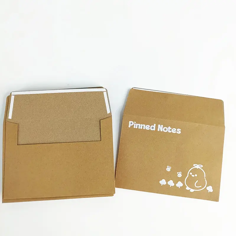 Kraft envelope personalização impressão logotipo branco folha carimbo high-end cor envelope saco personalização para cartões de embalagem