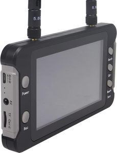 Monitor FPV de 4,3 pulgadas, 5,8G, 40CH, 16:9 NTSC/PAL, batería integrada de 1200mAh, entrada de 5-23V, función DVR de baja latencia, accesorios para Drones - Product Image 4